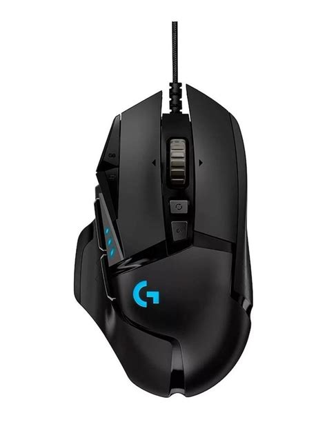 The options list for the button appears. . Logitech g503